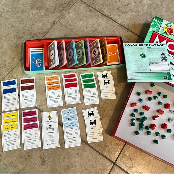Monopoly The Fast-Dealing Property Trading Game w/ Speed Die 100% Complete. - Picture 6 of 8